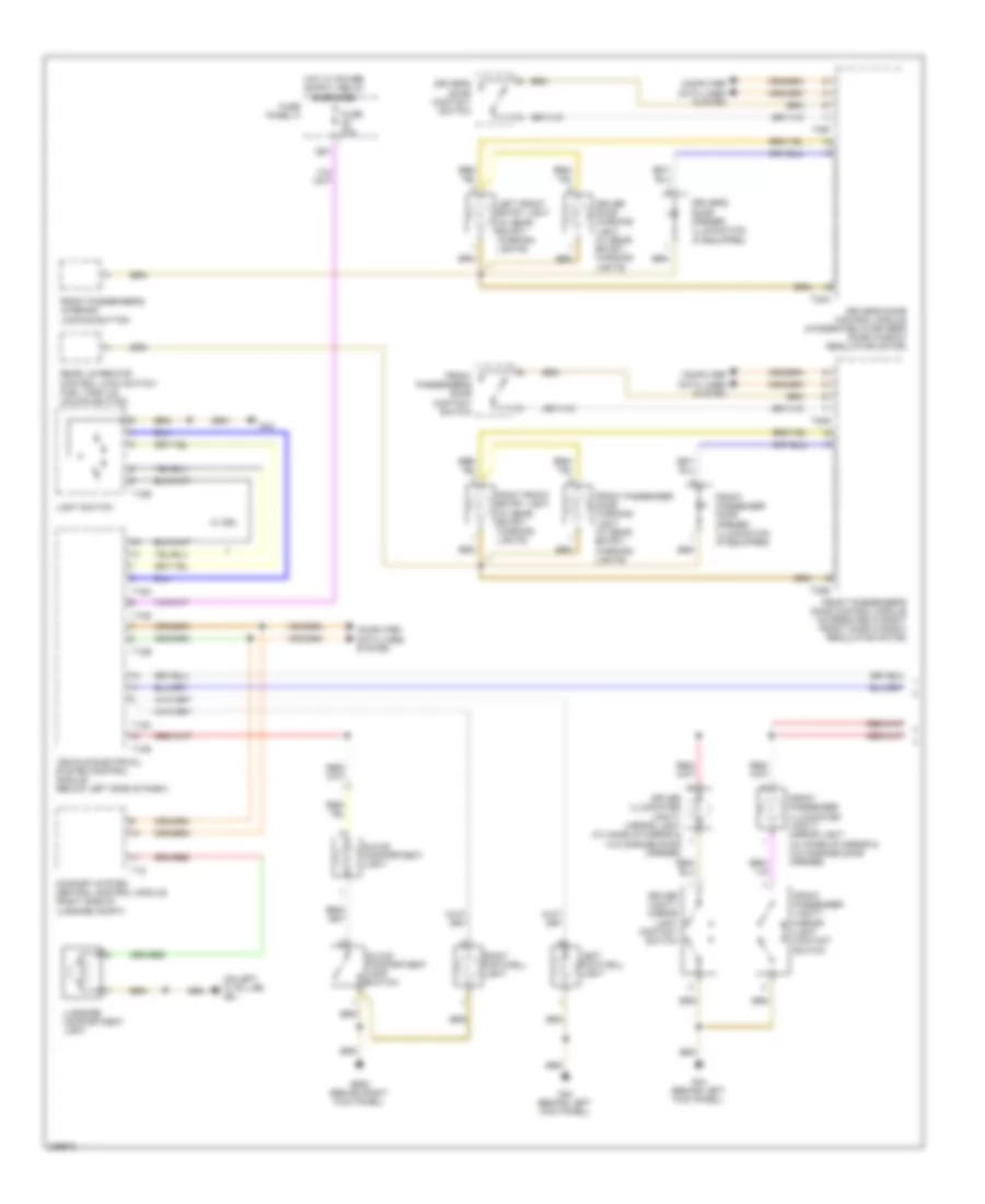 Courtesy Lamps Wiring Diagram Late Production 1 of 2 for Audi A3 2008