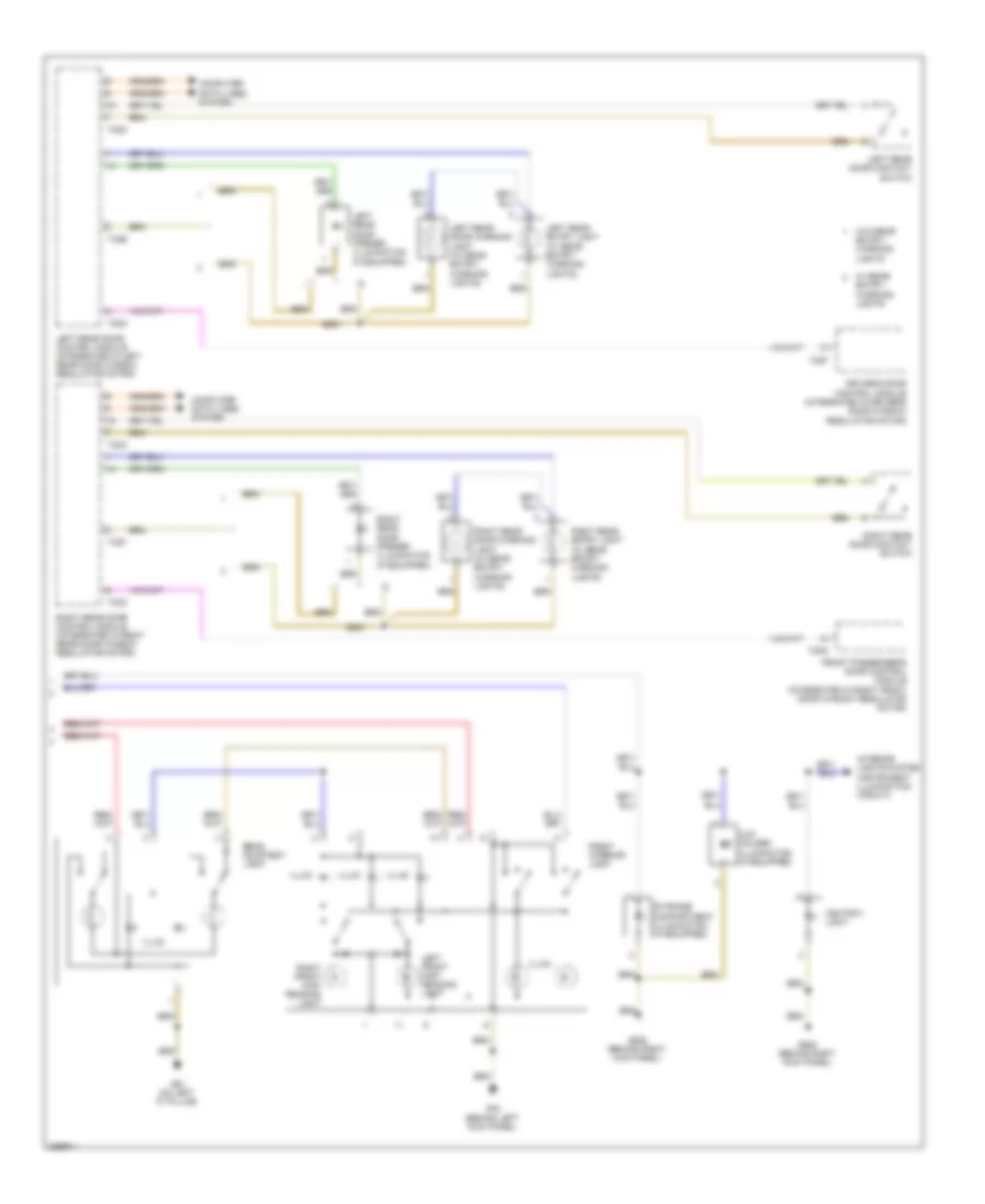 Courtesy Lamps Wiring Diagram, Late Production (2 of 2) for Audi A3 2008