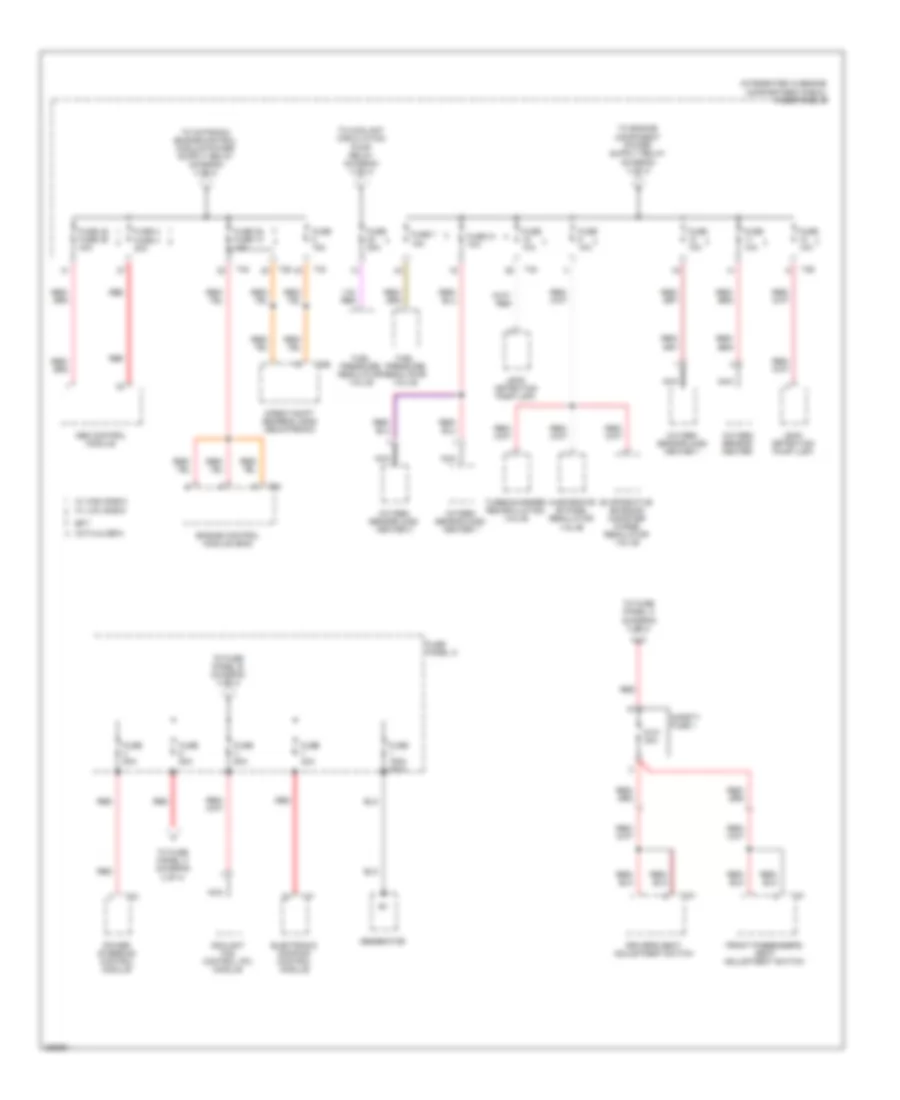 2.0L Turbo, Power Distribution Wiring Diagram, Late Production (2 of 4) for Audi A3 2008