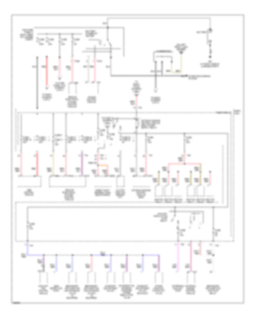 3.2L, Power Distribution Wiring Diagram, Early Production (1 of 4) for Audi A3 2008
