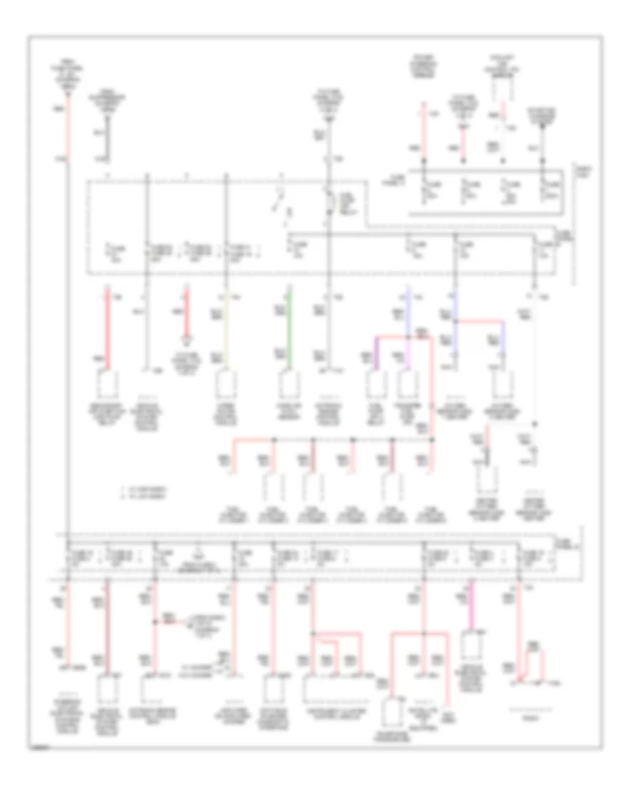 3.2L, Power Distribution Wiring Diagram, Early Production (2 of 4) for Audi A3 2008