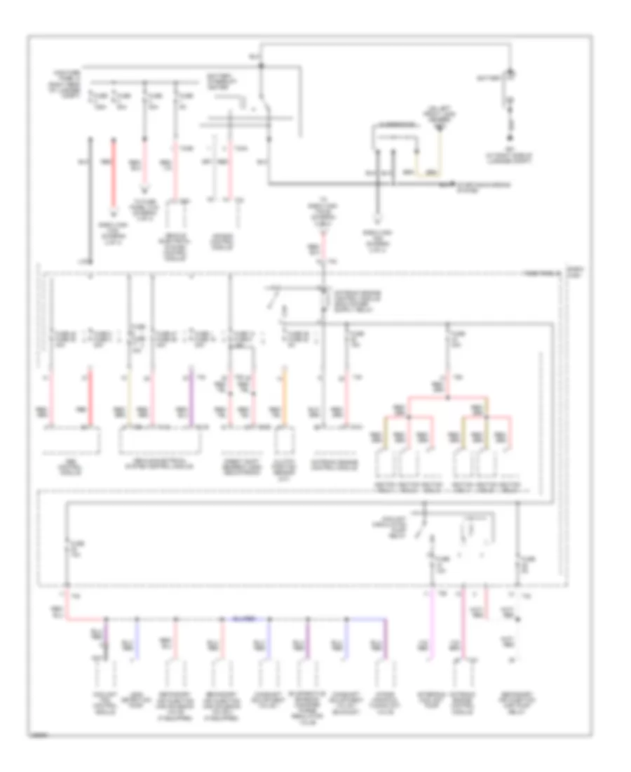 3.2L, Power Distribution Wiring Diagram, Late Production (1 of 4) for Audi A3 2008