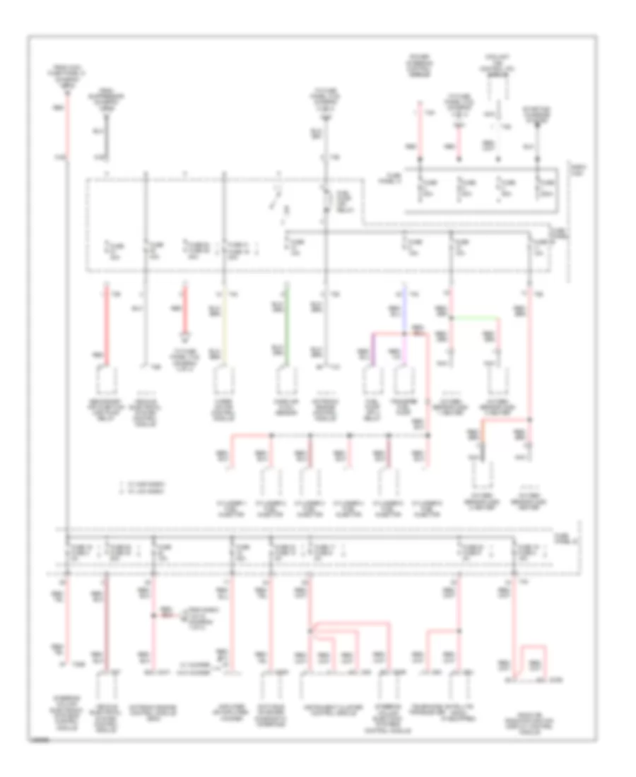 3.2L, Power Distribution Wiring Diagram, Late Production (2 of 4) for Audi A3 2008
