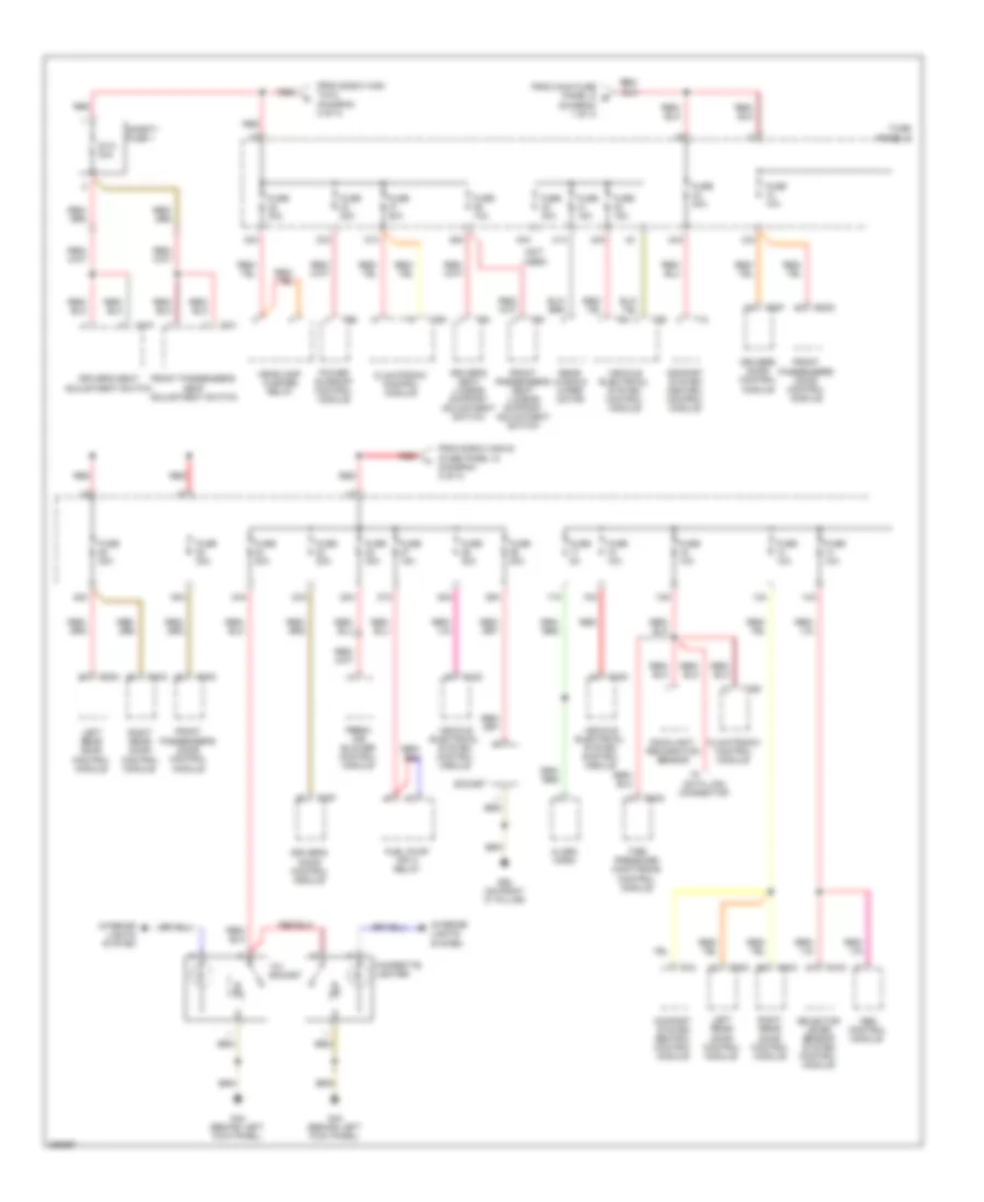 3.2L, Power Distribution Wiring Diagram, Late Production (4 of 4) for Audi A3 2008