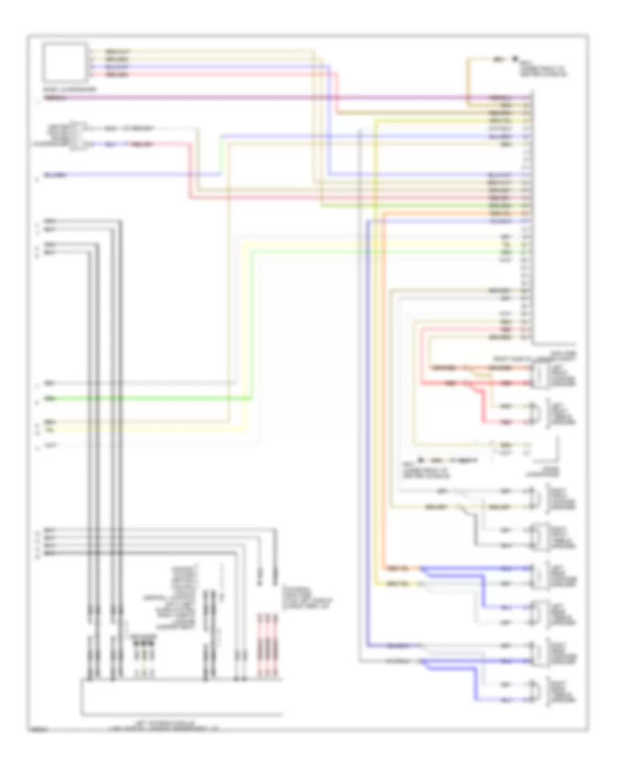 Radio Wiring Diagram with RNS E with Bose 2 of 2 for Audi A3 2008