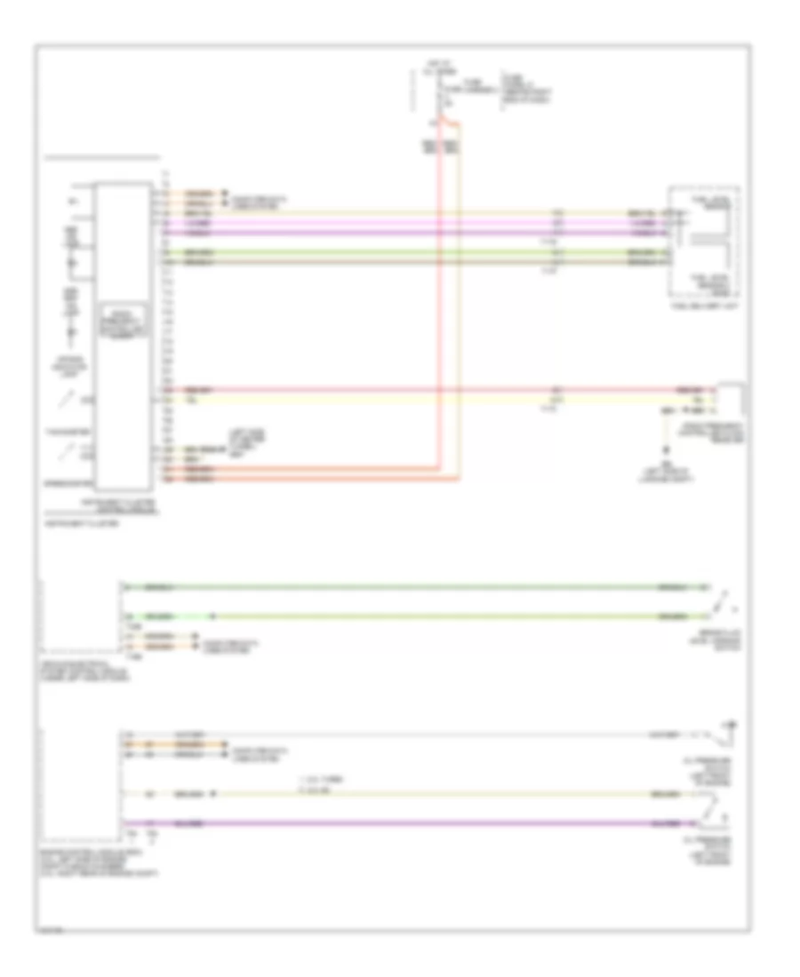 Instrument Cluster Wiring Diagram for Audi A4 Premium Plus Quattro 2013