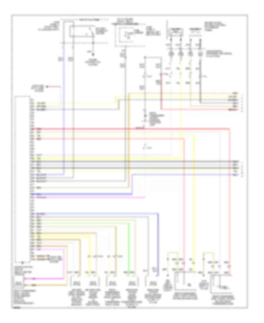 Supplemental Restraints Wiring Diagram 1 of 3 for Audi A4 Premium Plus Quattro 2013