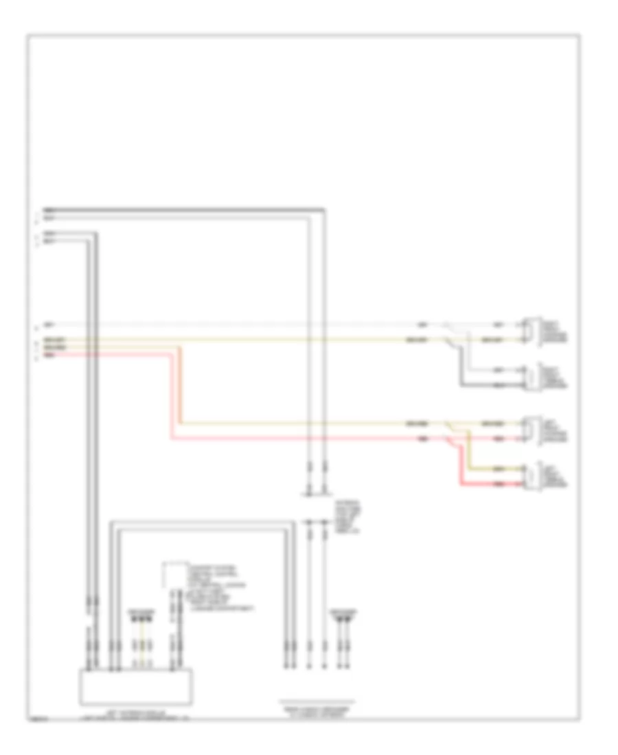 Radio Wiring Diagram, without Amplifier (2 of 2) for Audi A3 Quattro 2008