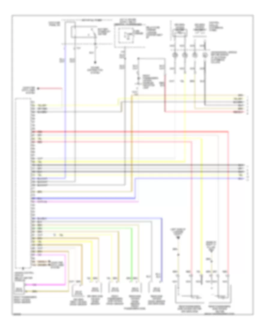 Supplemental Restraints Wiring Diagram 1 of 3 for Audi S4 Quattro 2010