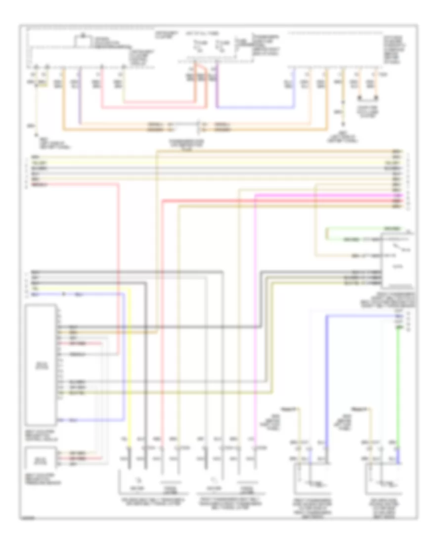 Supplemental Restraints Wiring Diagram 2 of 3 for Audi S4 Quattro 2010