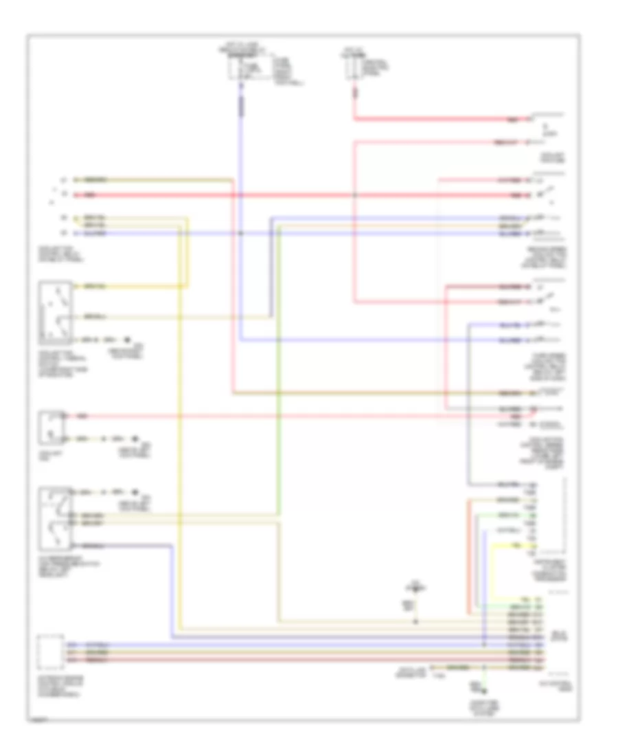 Cooling Fan Wiring Diagram for Audi A8 1997