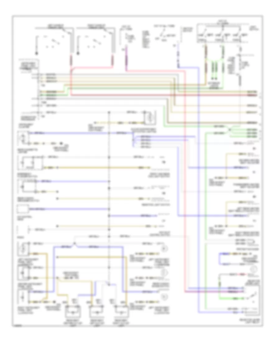 Interior Lights Wiring Diagram 1 of 3 for Audi A8 1997