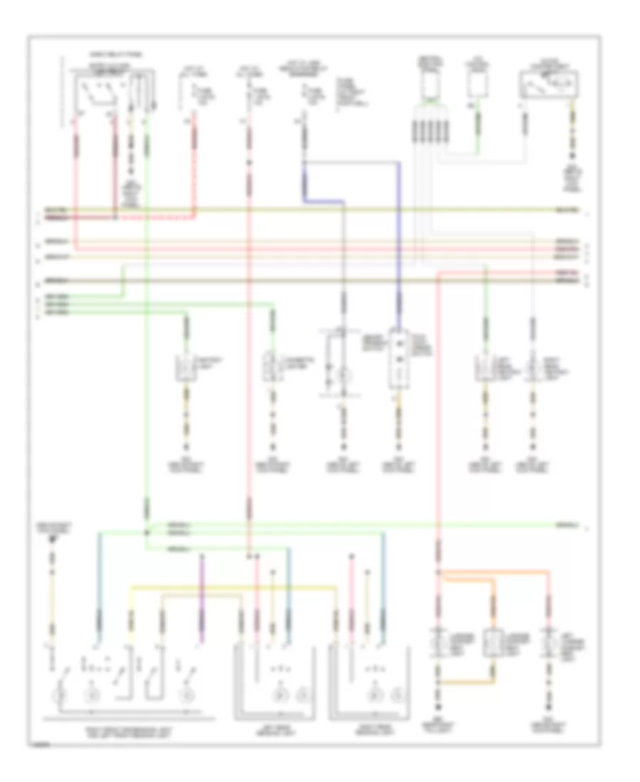 Interior Lights Wiring Diagram (2 of 3) for Audi A8 1997