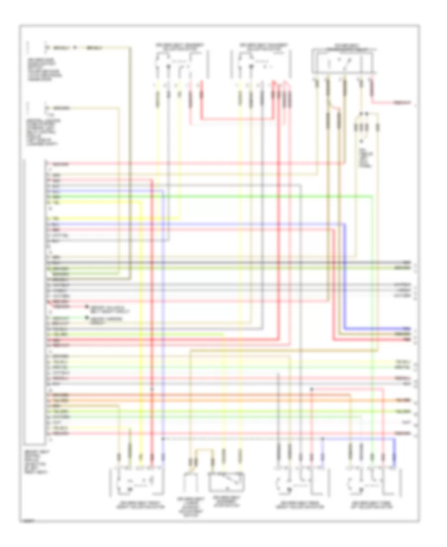 Driver s Memory Seat Wiring Diagram 1 of 2 for Audi A8 1997