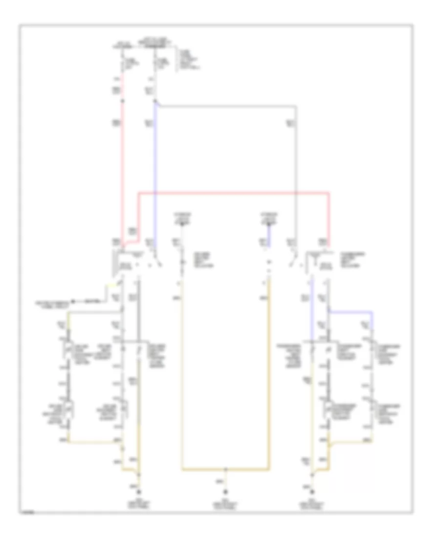Front Seat Heater Wiring Diagram for Audi A8 1997