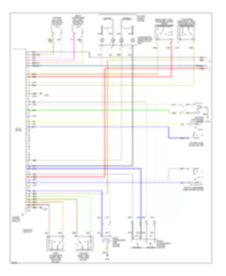 Supplemental Restraints Wiring Diagram Convertible 1 of 2 for Audi A4 2008