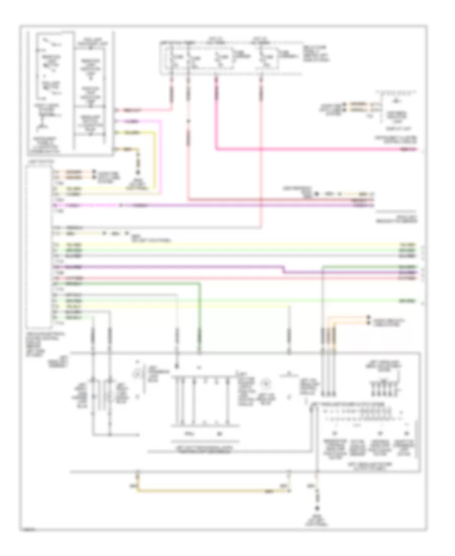 Headlights Wiring Diagram with HID with Cornering Headlights 1 of 2 for Audi A8 Quattro L 2014