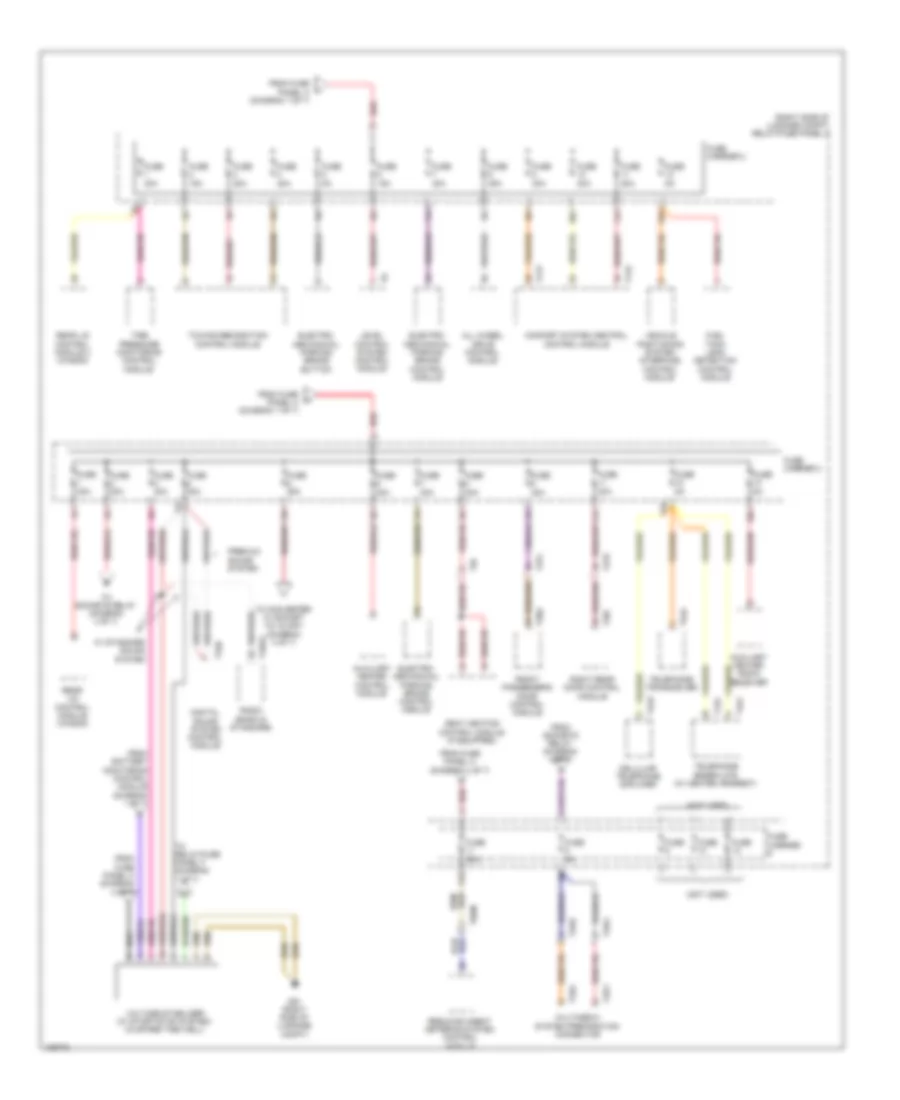 Power Distribution Wiring Diagram 3 of 7 for Audi A4 Prestige Quattro 2013