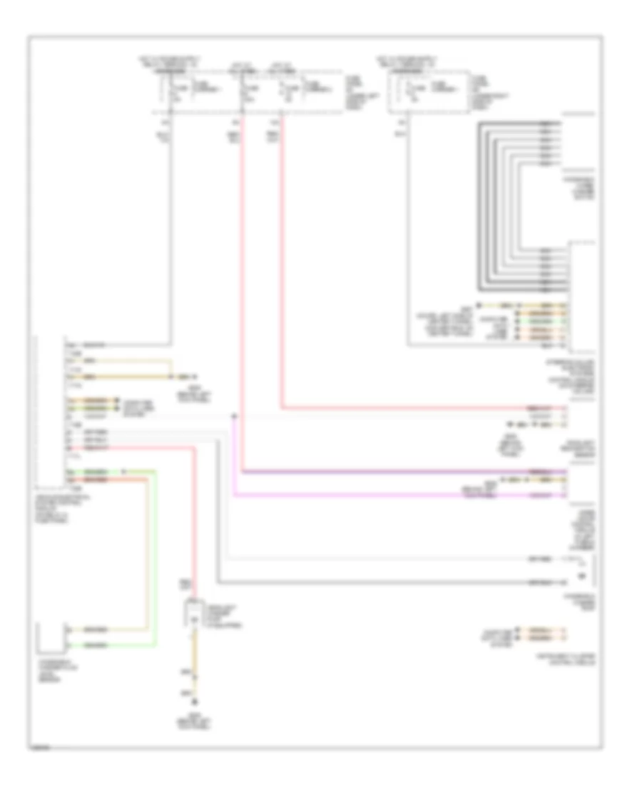 Электросхема стеклоочистителя, дворников и омывателя для Audi S5 4.2 Quattro 2010