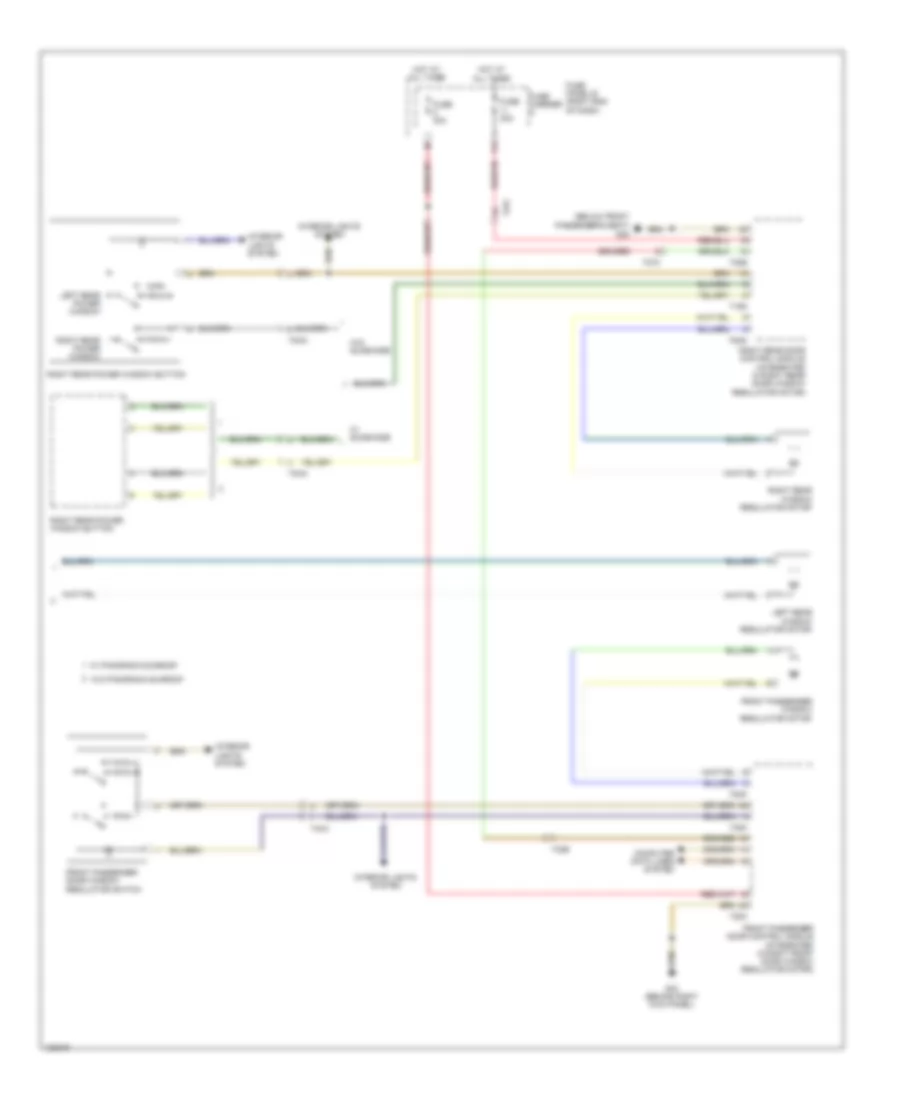 Power Windows Wiring Diagram 2 of 2 for Audi A8 Quattro L TDI 2014