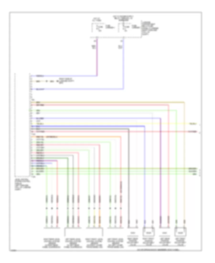 Electronic Suspension Wiring Diagram 1 of 2 for Audi A8 Quattro L TDI 2014