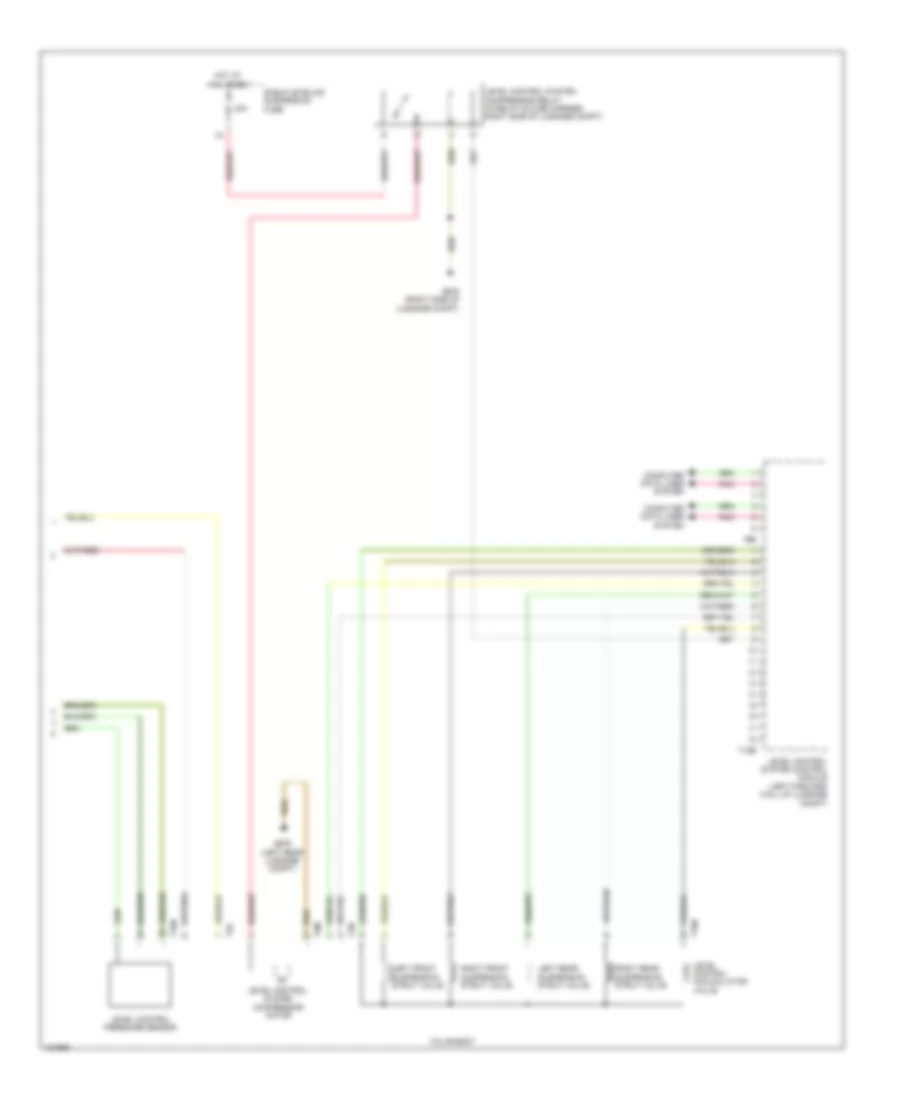 Electronic Suspension Wiring Diagram 2 of 2 for Audi A8 Quattro L TDI 2014