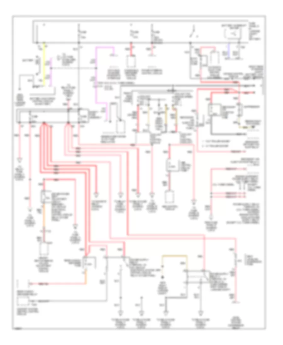 Power Distribution Wiring Diagram 1 of 8 for Audi A8 Quattro L TDI 2014