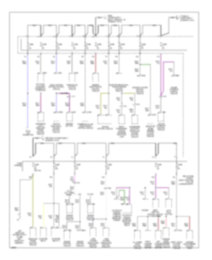 Power Distribution Wiring Diagram (4 of 8) for Audi A8 Quattro L TDI 2014