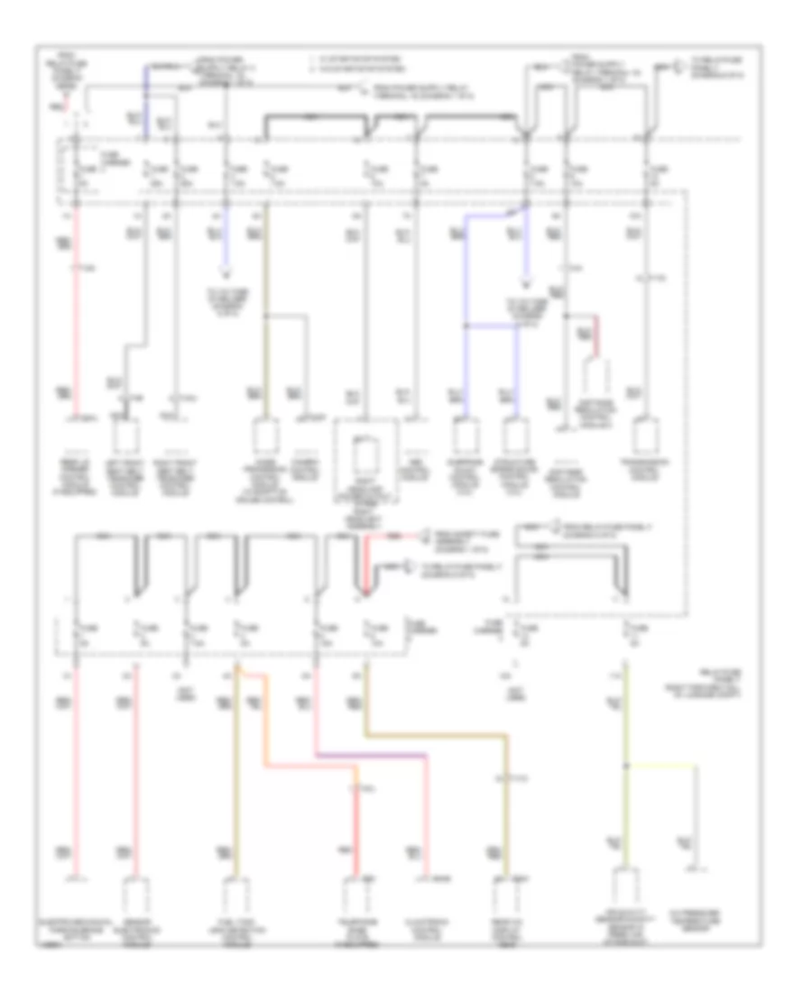 Power Distribution Wiring Diagram (5 of 8) for Audi A8 Quattro L TDI 2014