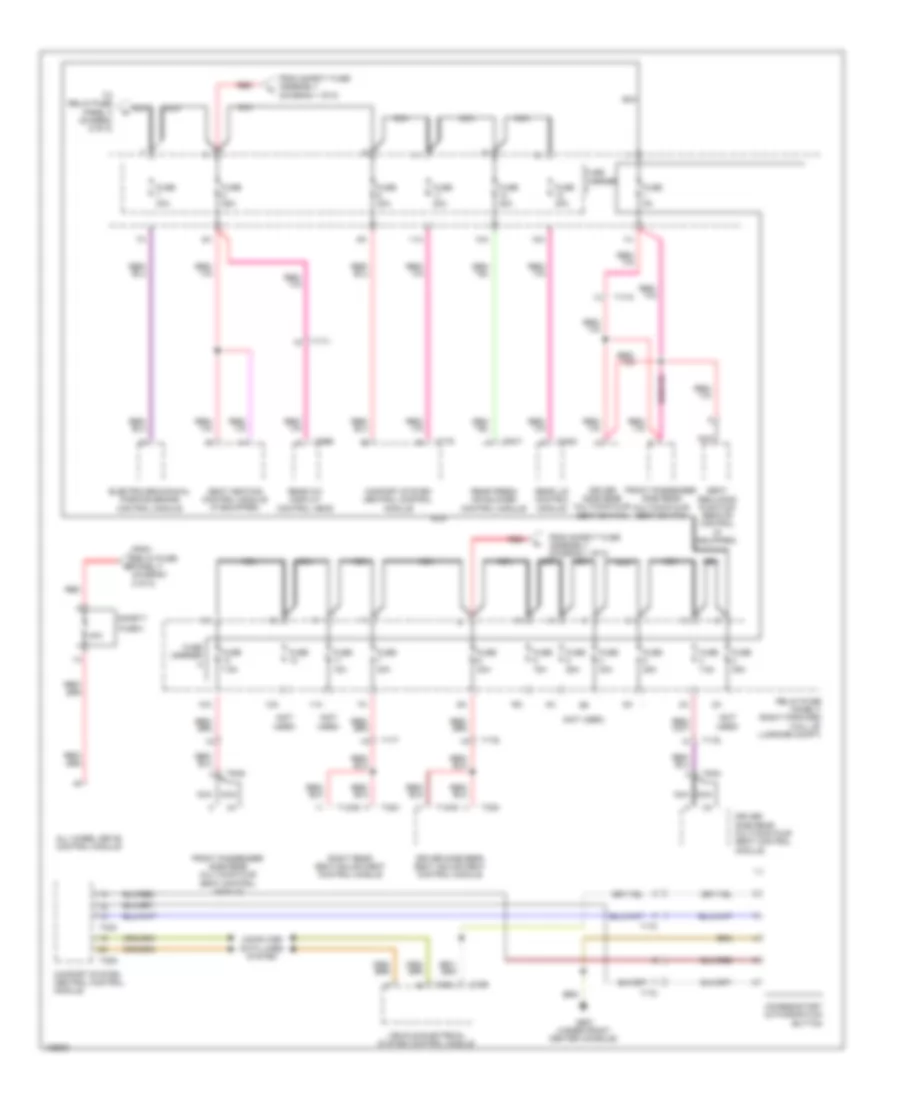 Power Distribution Wiring Diagram (7 of 8) for Audi A8 Quattro L TDI 2014