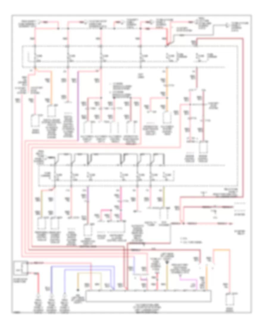 Power Distribution Wiring Diagram (8 of 8) for Audi A8 Quattro L TDI 2014