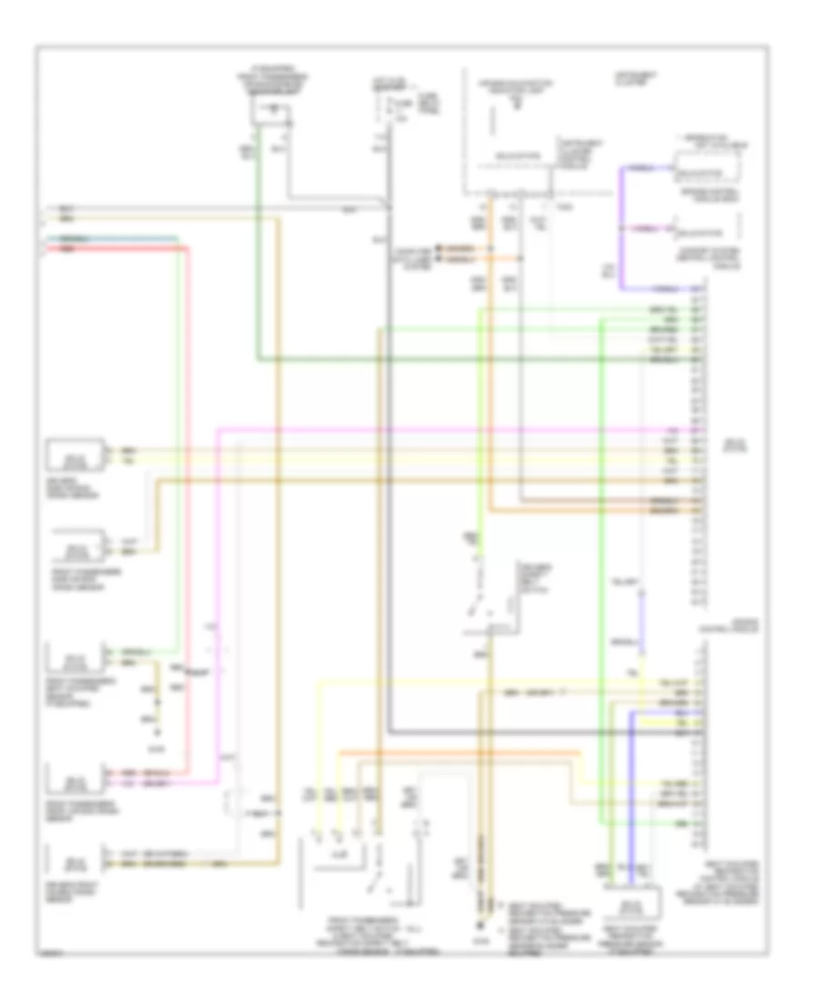 Supplemental Restraints Wiring Diagram, Convertible (2 of 2) for Audi A4 Quattro 2008