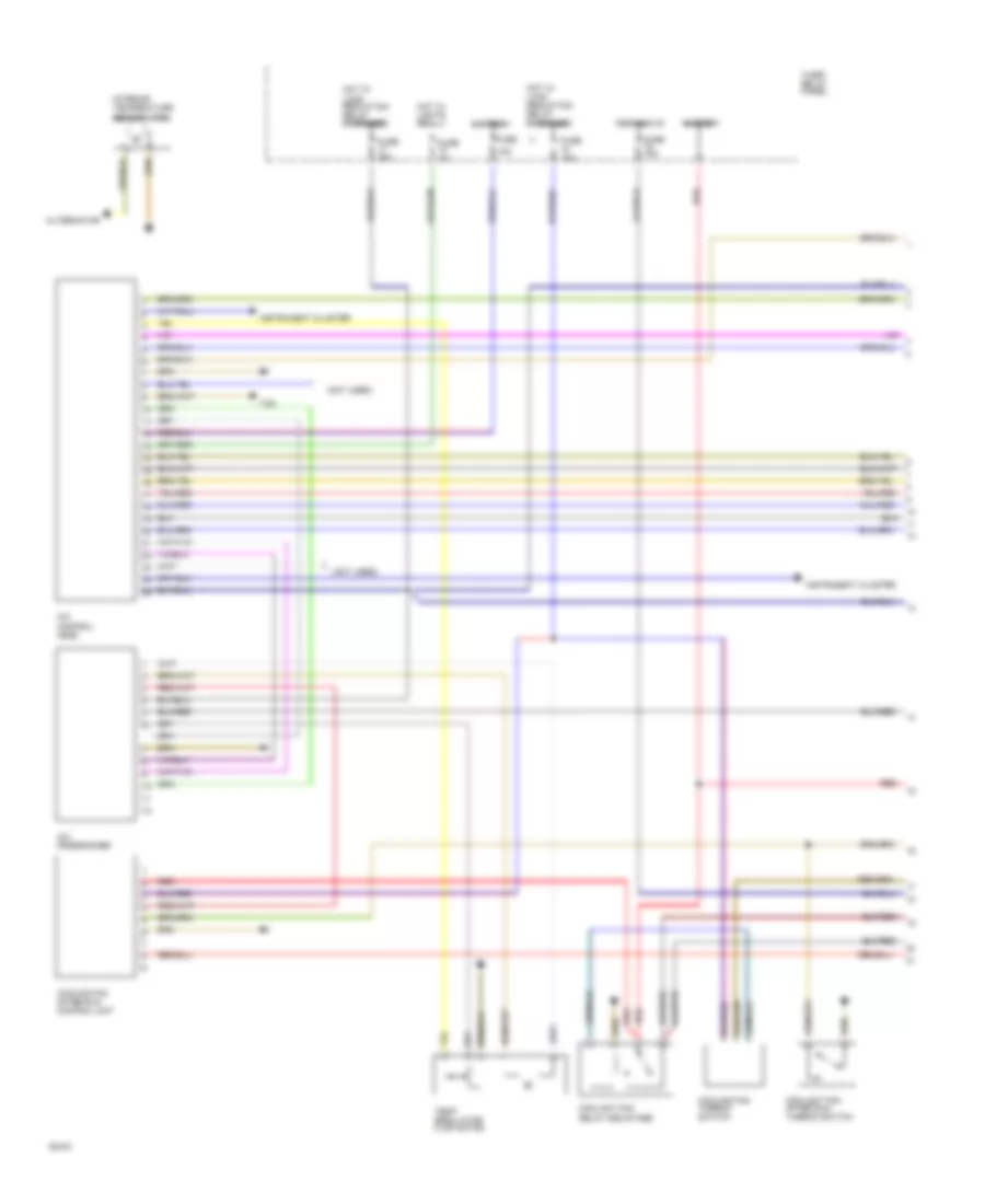 Automatic AC Wiring Diagram (1 of 2) for Audi 100 1991
