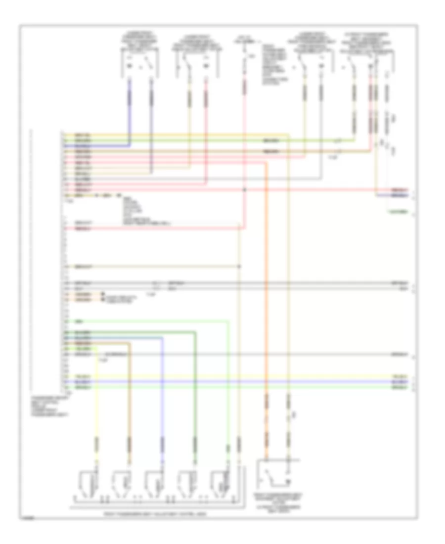 Passengers Memory Seat Wiring Diagram (1 of 2) for Audi A5 Premium 2013