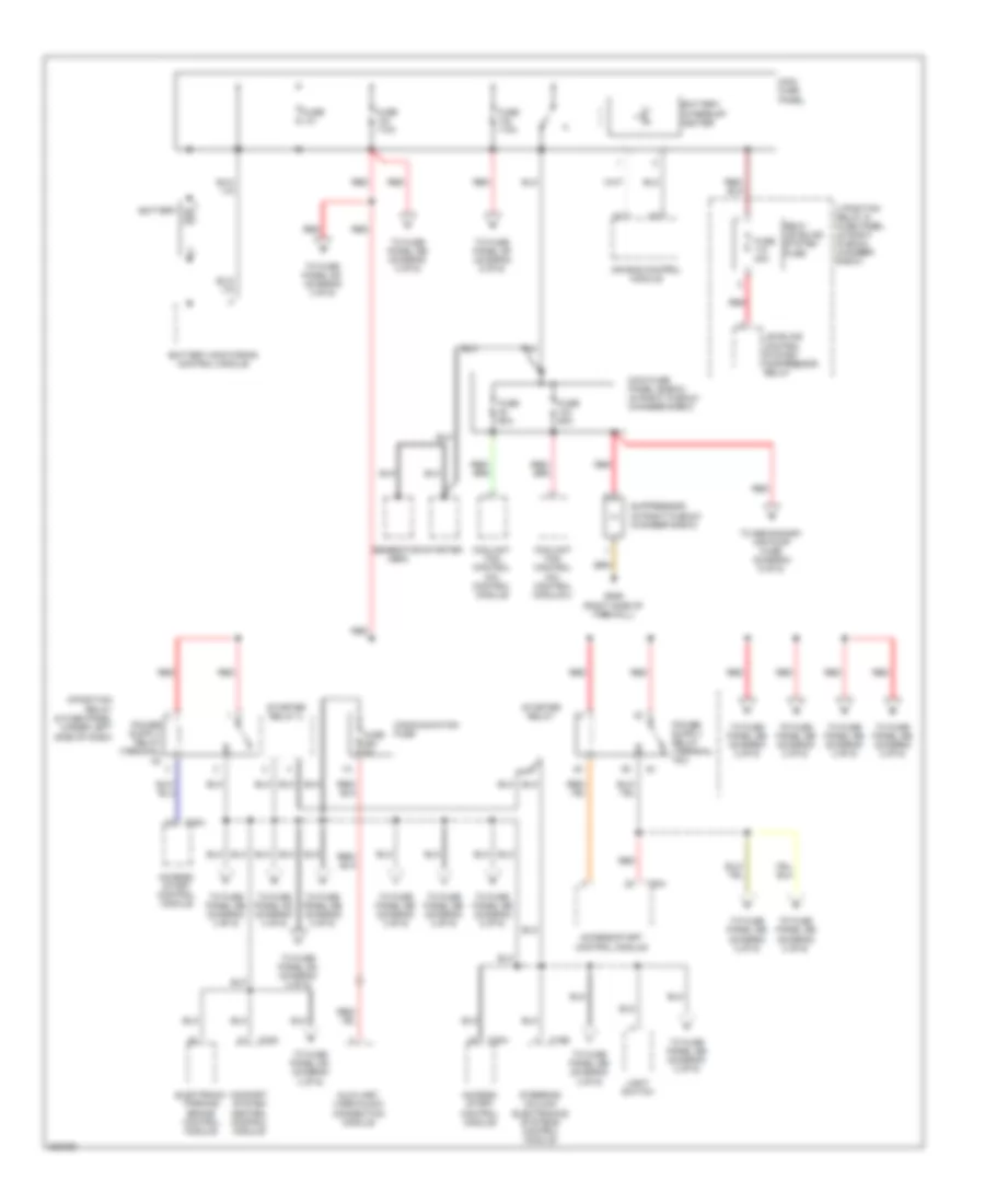 Power Distribution Wiring Diagram 1 of 6 for Audi S6 Quattro 2010