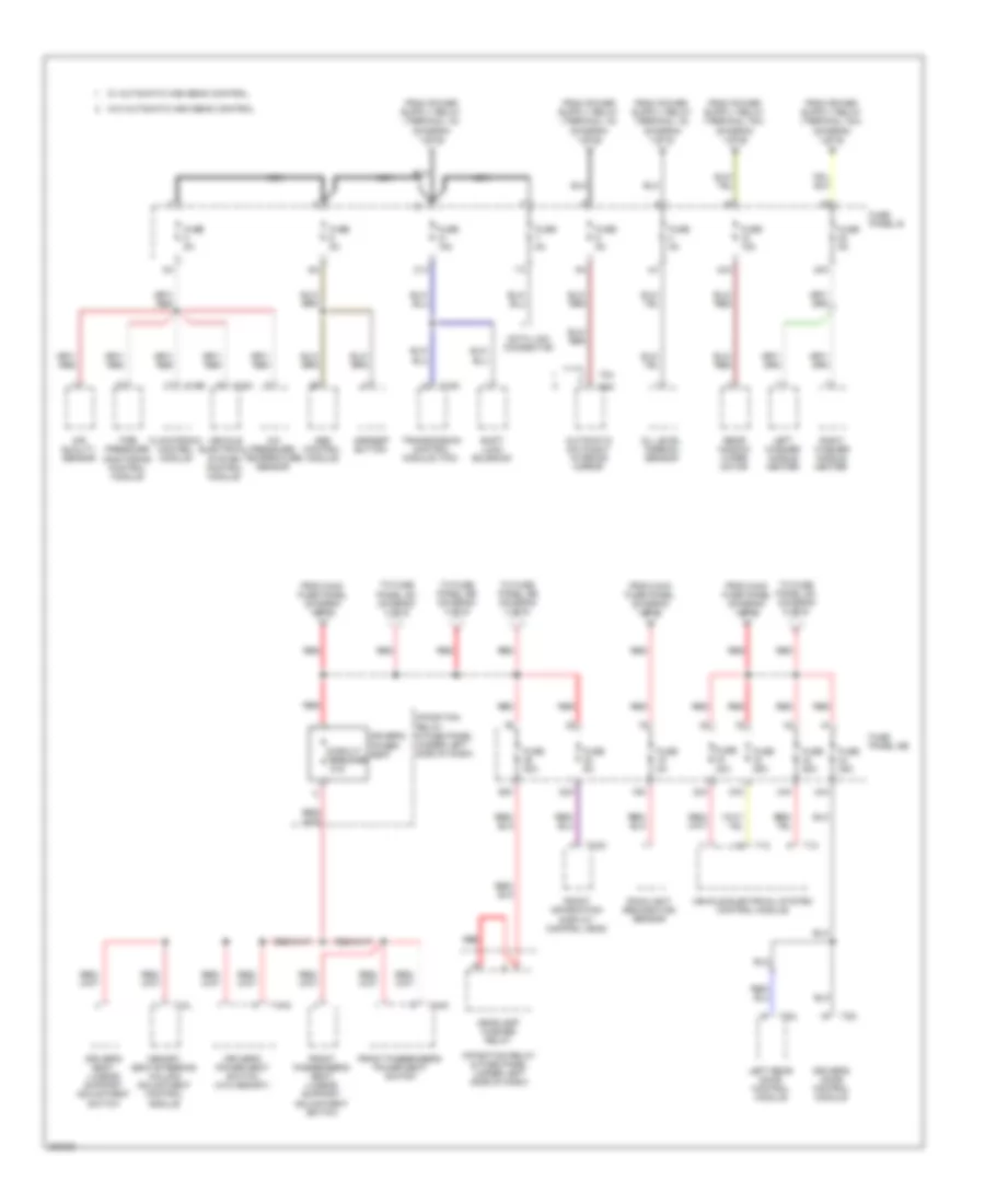 Power Distribution Wiring Diagram (2 of 6) for Audi S6 Quattro 2010