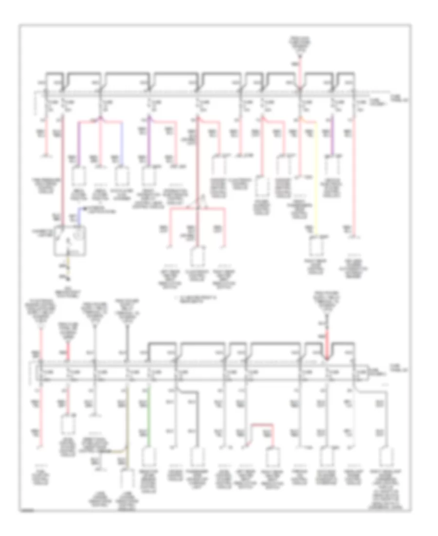 Power Distribution Wiring Diagram (4 of 6) for Audi S6 Quattro 2010