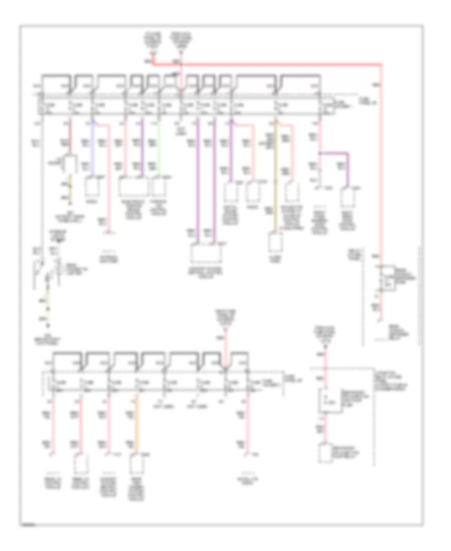 Power Distribution Wiring Diagram 5 of 6 for Audi S6 Quattro 2010