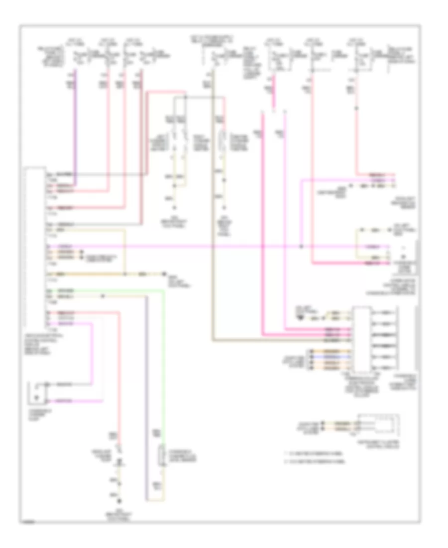 Wiper Washer Wiring Diagram for Audi A8 Quattro L W12 2014