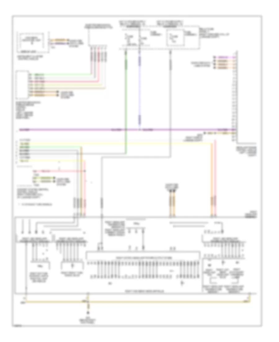 Headlights Wiring Diagram without HID with Metrix Beam 2 of 2 for Audi A8 Quattro L W12 2014