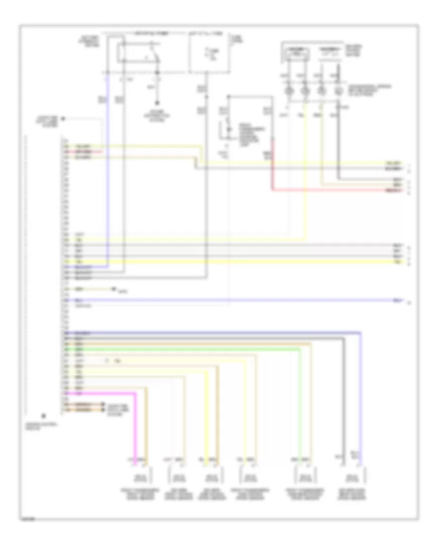 Supplemental Restraints Wiring Diagram 1 of 3 for Audi A5 Quattro 2008