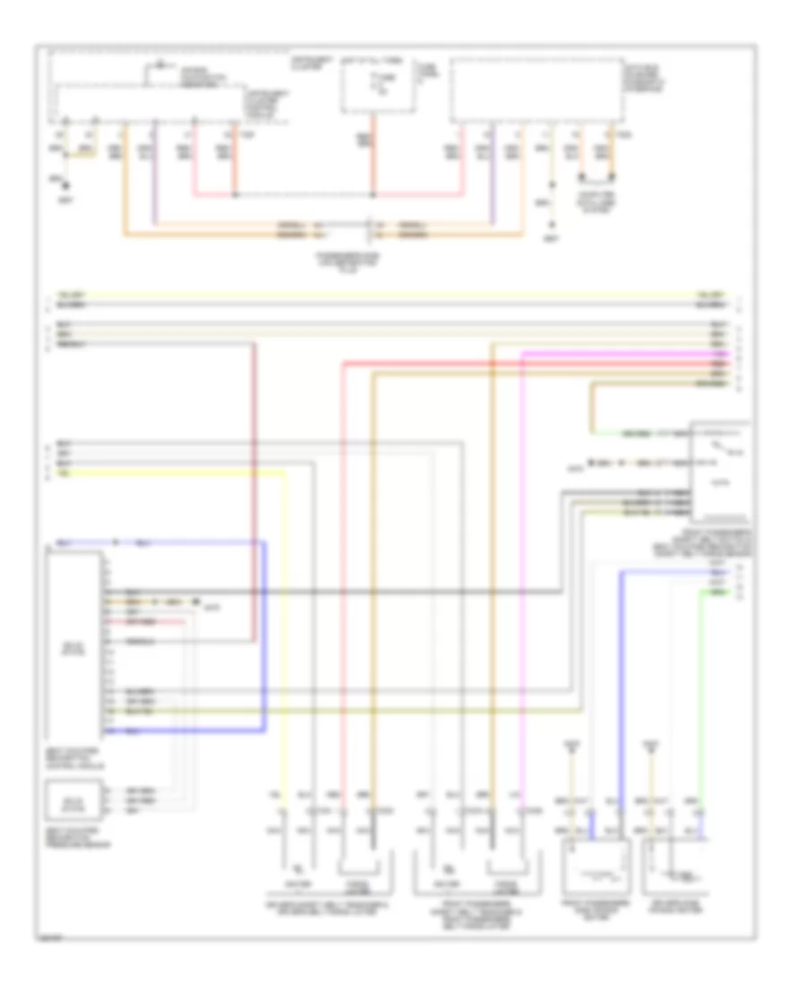 Supplemental Restraints Wiring Diagram 2 of 3 for Audi A5 Quattro 2008
