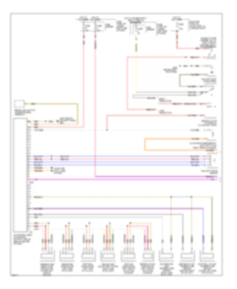 Automatic AC Wiring Diagram, Basic (1 of 2) for Audi A5 Quattro 2008