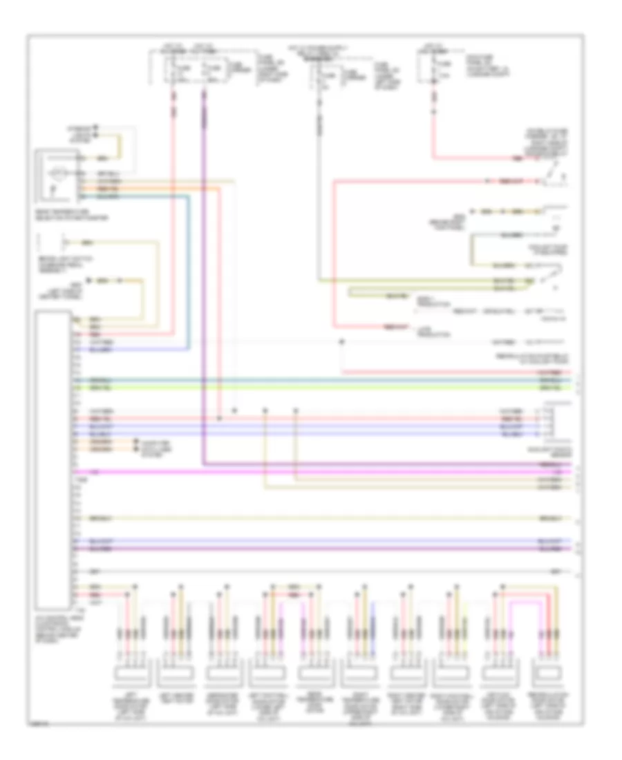 Automatic AC Wiring Diagram, Comfort (1 of 3) for Audi A5 Quattro 2008