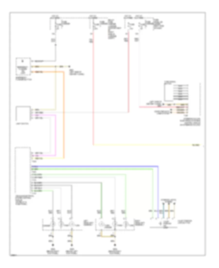 Exterior Lamps Wiring Diagram, Early Production (1 of 2) for Audi A5 Quattro 2008