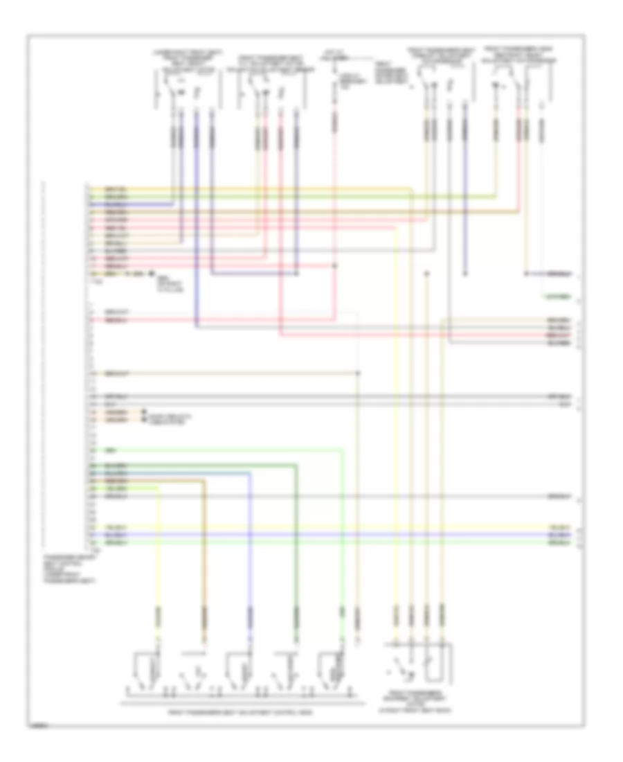 Passengers Memory Seat Wiring Diagram (1 of 2) for Audi A5 Quattro 2008