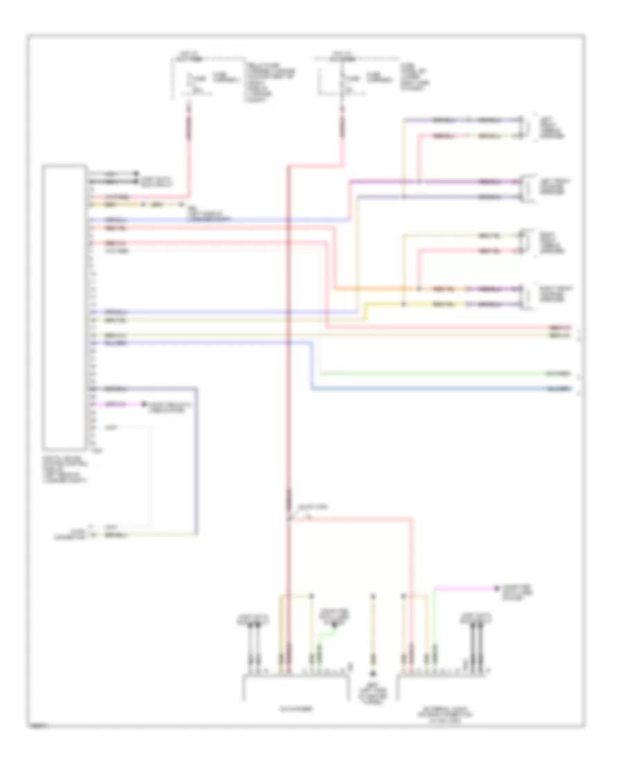 Navigation Wiring Diagram, Basic MMI, Early Production (1 of 2) for Audi A5 Quattro 2008