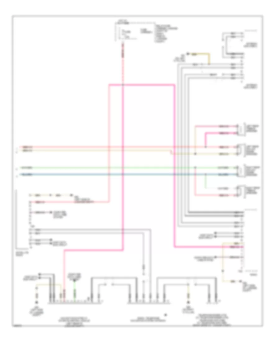 Navigation Wiring Diagram, Basic MMI, Early Production (2 of 2) for Audi A5 Quattro 2008