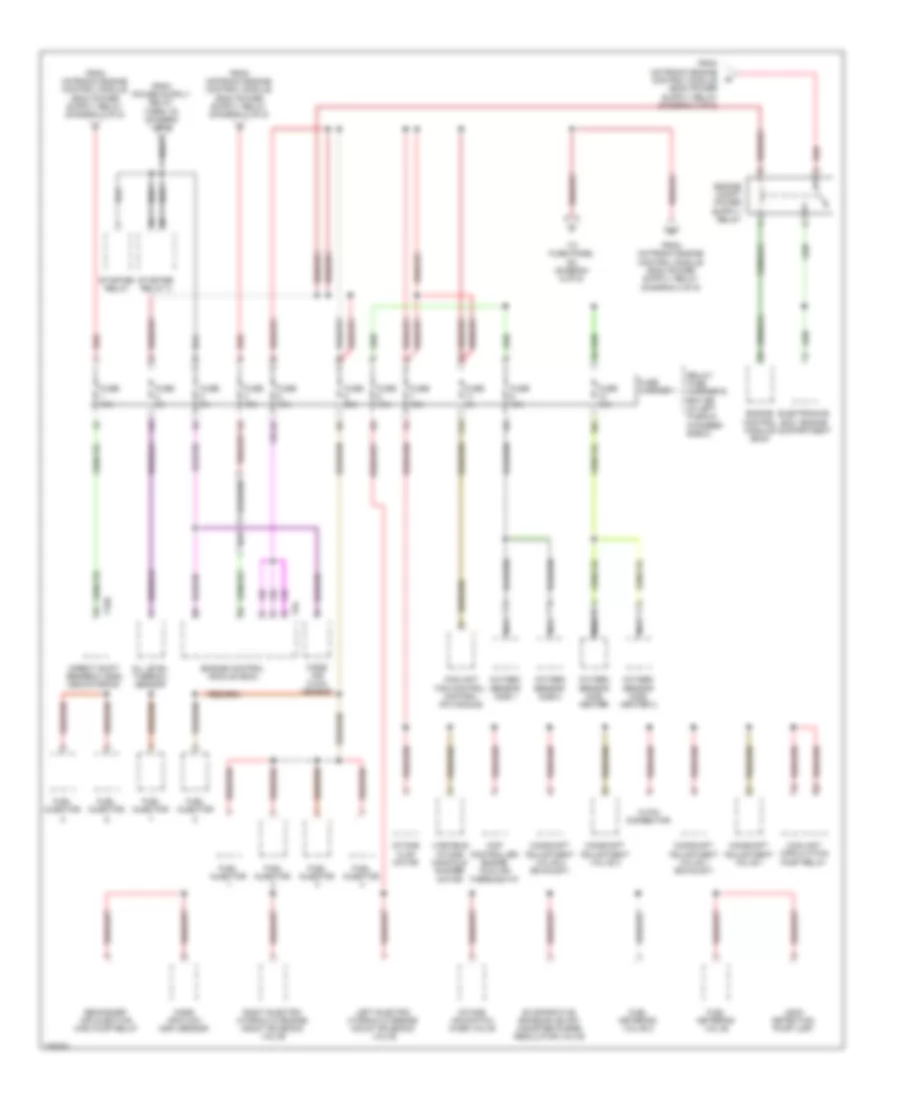 Power Distribution Wiring Diagram 5 of 6 for Audi A5 Quattro 2008