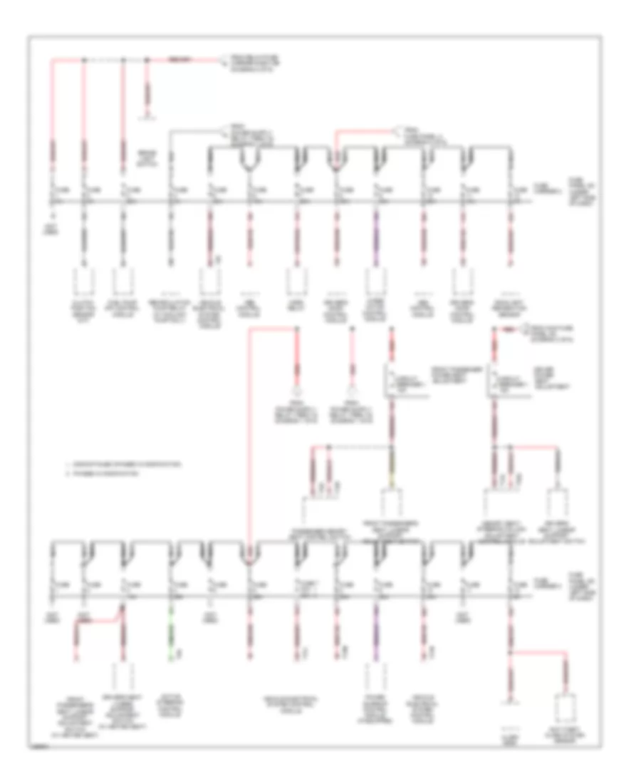 Power Distribution Wiring Diagram (6 of 6) for Audi A5 Quattro 2008
